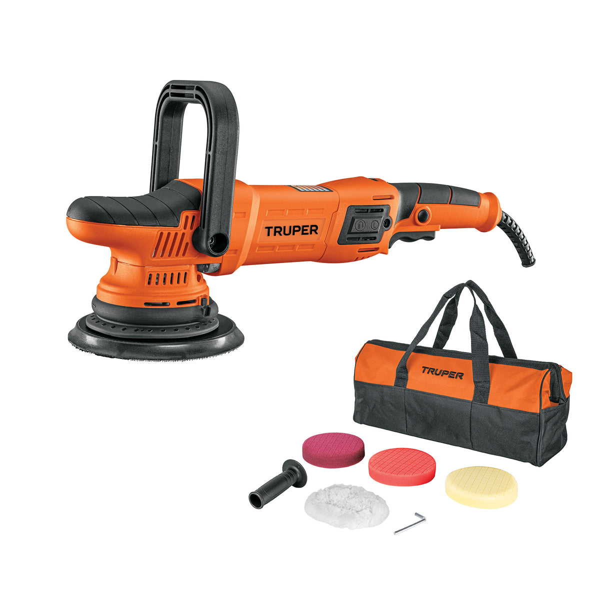 Pulidora doble acción 6', 900W, TRUPER PRO