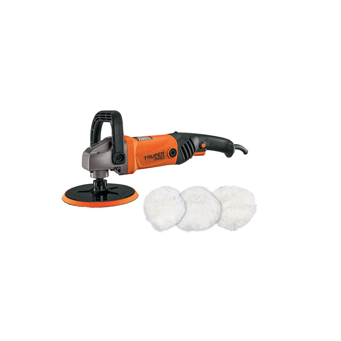 Pulidora rotativa 7', 1200W, TRUPER PRO