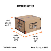 Pulidora rotativa 7', 1200W, TRUPER PRO