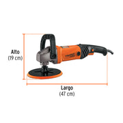 Pulidora rotativa 7', 1200W, TRUPER PRO