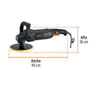 Pulidora rotativa 7', 1200W, TRUPER INDUSTRIAL