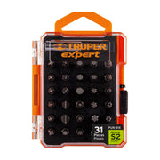 Juego de 31 puntas mixtas largo 1' estuche plástico, EXPERT