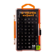 Juego de 58 puntas mixtas largo 1' estuche plástico, EXPERT