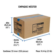 Cople de PVC cédula 40 de 3/4', FOSET