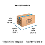 Codo 90° de PVC de 1/2', FOSET