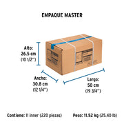 Codo 90° de PVC de 1', FOSET