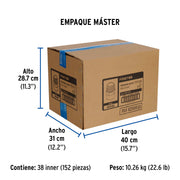 Adaptador macho de PVC de 1-1/2', FOSET
