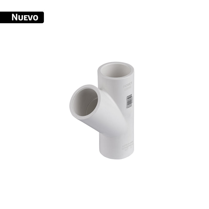 Yee sencilla de PVC 1/2', FOSET