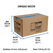 Codo 45° de PVC de 1/2', FOSET