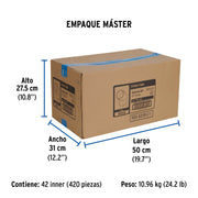 Codo 45° de PVC de 3/4', FOSET