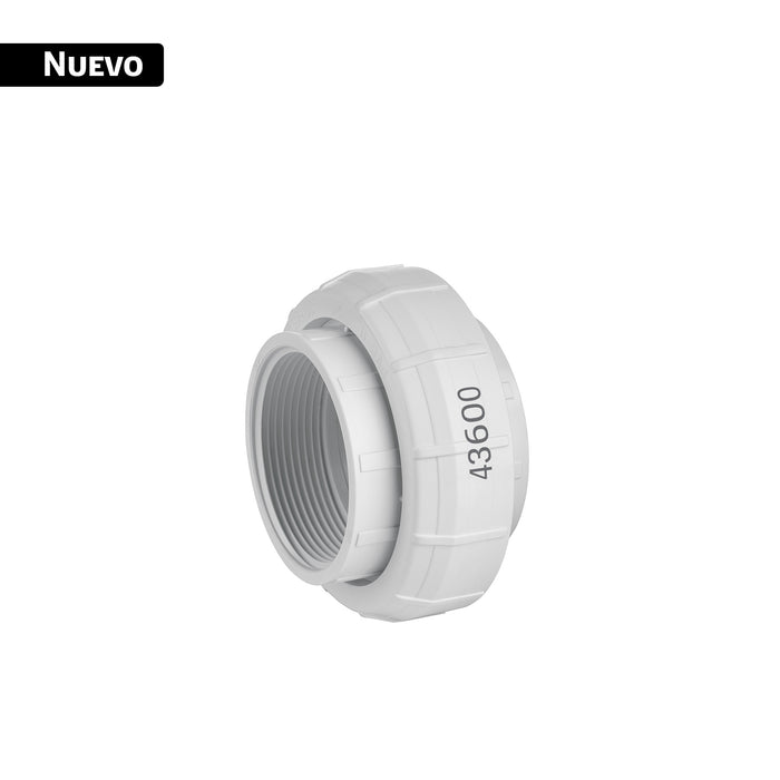 Tuerca unión roscable de PVC 2', FOSET