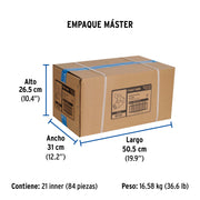 Válvula esfera de PVC 1' roscable, FOSET