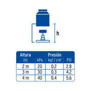 Regadera satín 4'con 5 funciones, sin brazo, FOSET ELEMENT