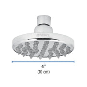 Regadera cromo 4' plato redondo, sin brazo, FOSET ELEMENT