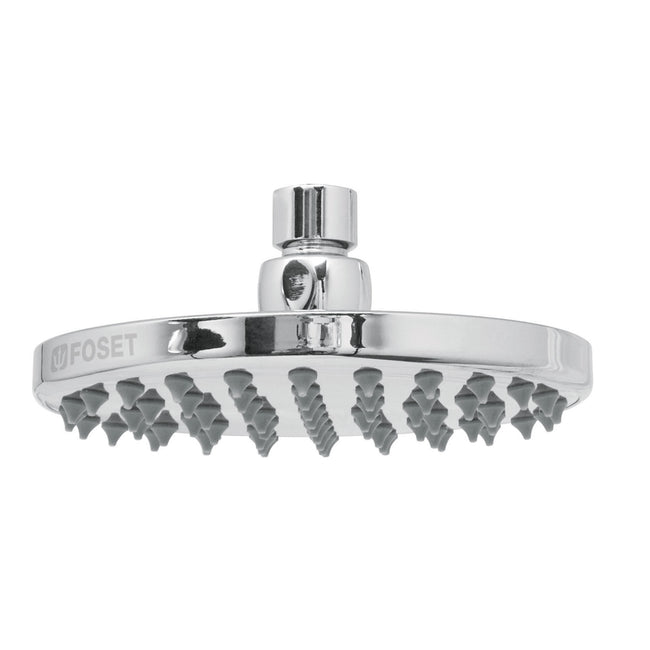 Regadera cromo 6' plato redondo, sin brazo, FOSET ELEMENT
