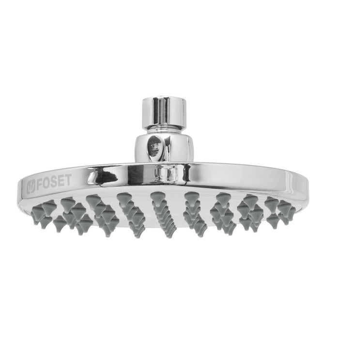 Regadera cromo 6' plato redondo, sin brazo, FOSET ELEMENT