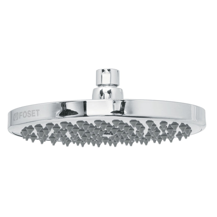 Regadera cromo 8' plato redondo, sin brazo, FOSET ELEMENT