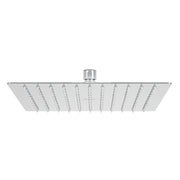 Regadera plato cuadrado 10' sin brazo, cromo, FOSET RIVIERA