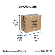 Regadera cuadrada 4', acero inox, con brazo, cromo, TÚBIG