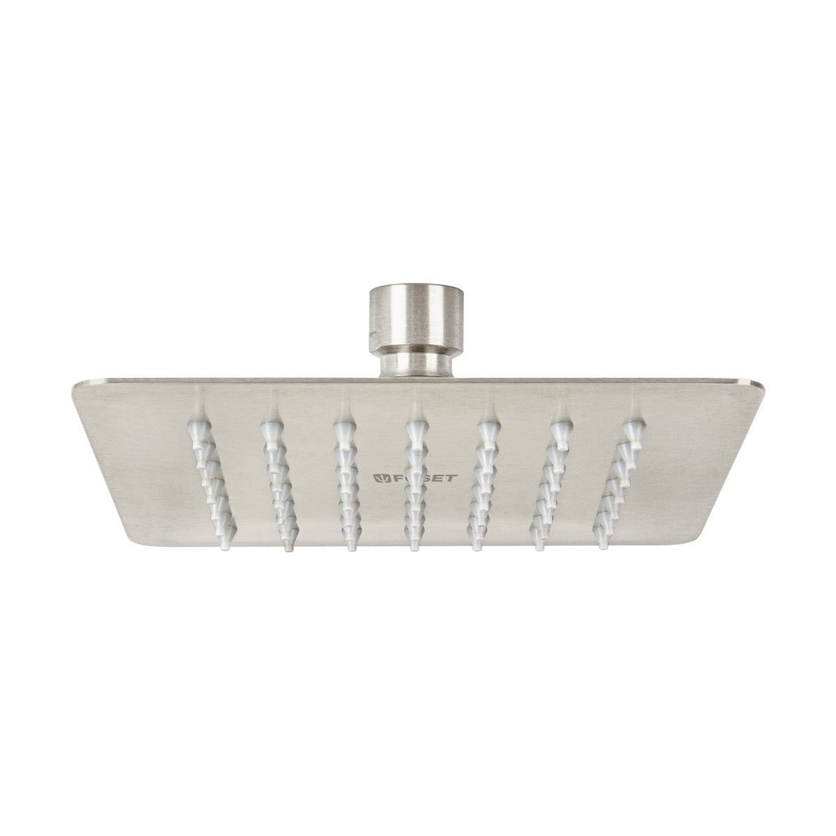 Regadera cuadrada 6', acero inox, sin brazo, satín, TÚBIG