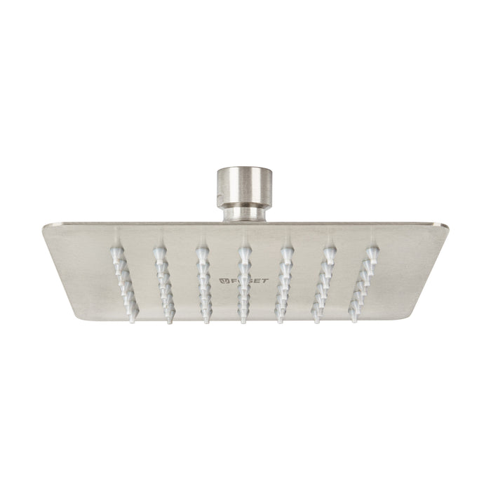 Regadera cuadrada 6', acero inox, sin brazo, satín, TÚBIG