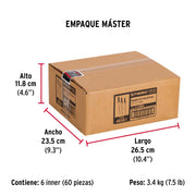 Bolsa c/50 remaches 1/8'x1/4' negros de aluminio, ala 1/4'