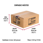 Bolsa c/50 remaches 1/8'x5/16' blancos de aluminio, ala 1/4'