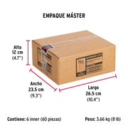Bolsa c/50 remaches 1/8'x3/8' negros de aluminio, ala 1/4'