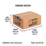 Bolsa c/50 remaches 1/8'x1/2' blancos de aluminio, ala 1/4'