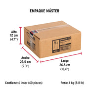 Bolsa c/50 remaches 1/8'x1/2' negros de aluminio, ala 1/4'