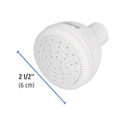 Regadera redonda de ABS 2-1/2' sin brazo, FOSET BASIC