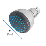 Regadera redonda de ABS 3' sin brazo, FOSET BASIC