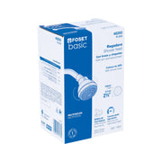 Regadera plástica redonda 2-1/2' gris-blanca, FOSET BASIC
