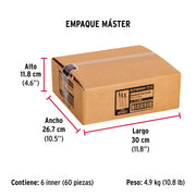 Bolsa c/50 remaches 5/32'x1/4' negros de aluminio, ala 5/16'