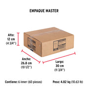 Bolsa con 50 remaches 5/32' x 1/4' de aluminio, ala 5/16'