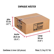 Bolsa c/50 remaches 5/32'x3/8' negros de aluminio, ala 5/16'