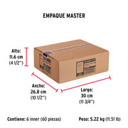 Bolsa con 50 remaches 5/32' x 3/8' de aluminio, ala 5/16'