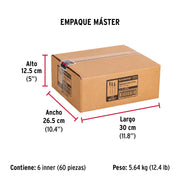 Bolsa c/50 remaches 5/32'x1/2' negros de aluminio, ala 5/16'