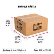 Bolsa c/50 remaches 3/16'x3/8' negros de aluminio, ala 3/8'