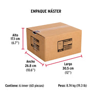 Bolsa c/50 remaches 3/16'x1/2' blancos de aluminio, ala 3/8'
