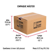 Bolsa c/50 remaches 3/16'x1/2' negros de aluminio, ala 3/8'