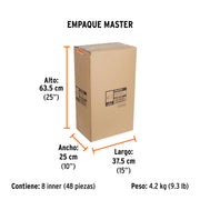 Felpa para rodillo 12x5/8' superficies poco rugosas, TRUPER
