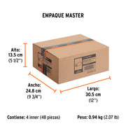 Bolsa c/2 felpas para mini rodillo esponja 4'x3/8', TRUPER