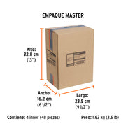 Bolsa c/2 felpas p/mini rodillo de microfibra 4'x3/8',TRUPER