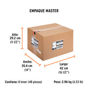 Felpa para rodillo 9 x 3/8' superficies lisas, TRUPER