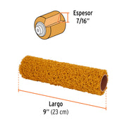 Felpa para rodillo 9 x 7/16' de PVC, acabados texturizados