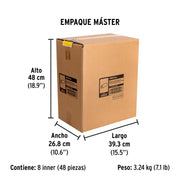 Felpa para rodillo 9 x 3/4' superficies rugosas, PRETUL
