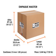 Felpa para rodillo 9 x 3/4' superficies rugosas, TRUPER