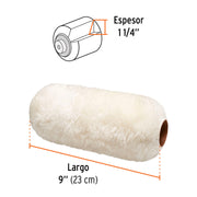 Felpa para rodillo 9x1-1/4' superficies extra rugosas,EXPERT