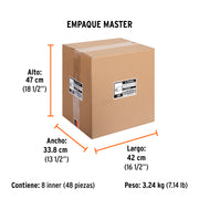 Felpa para rodillo 9x1-1/4' superficies extra rugosas,TRUPER